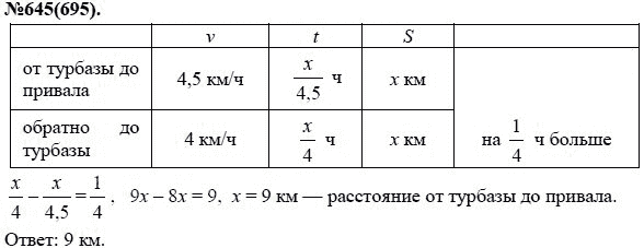 Ответ к задаче № 645 (695) - Ю.Н. Макарычев, Н.Г. Миндюк, К.И. Нешков, С.Б. Суворова, гдз по алгебре 7 класс